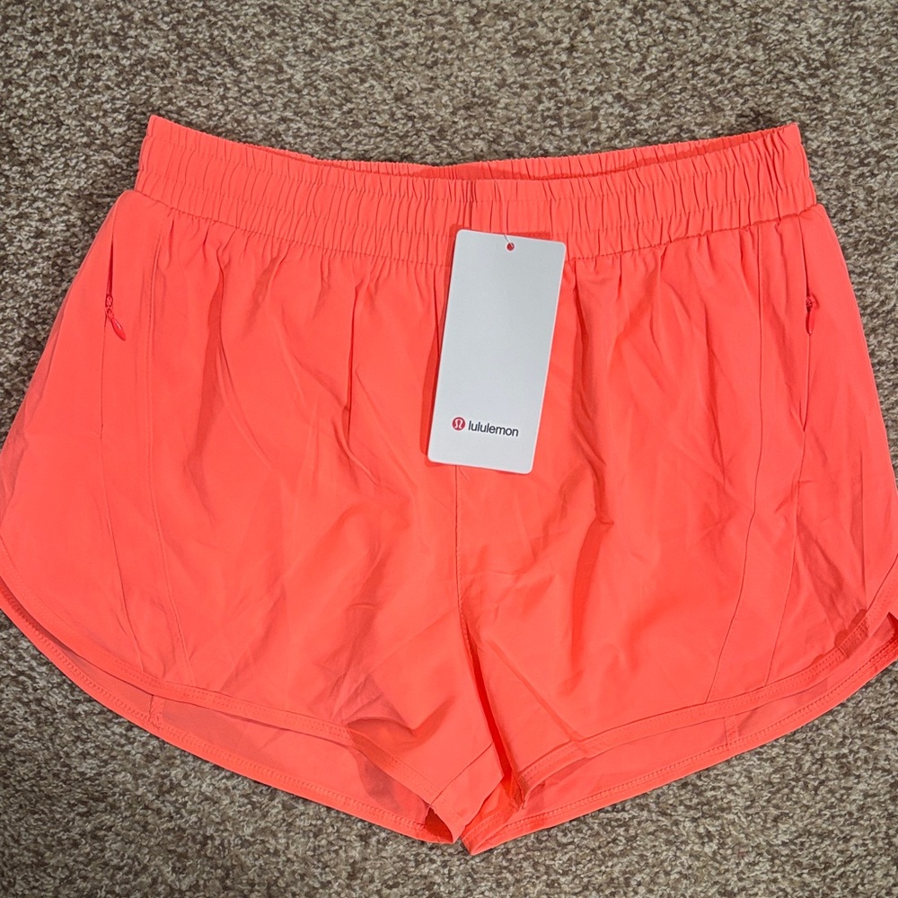 Women's Vibrant Orange running shorts